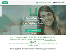 Tablet Screenshot of lidentalsolutions.com